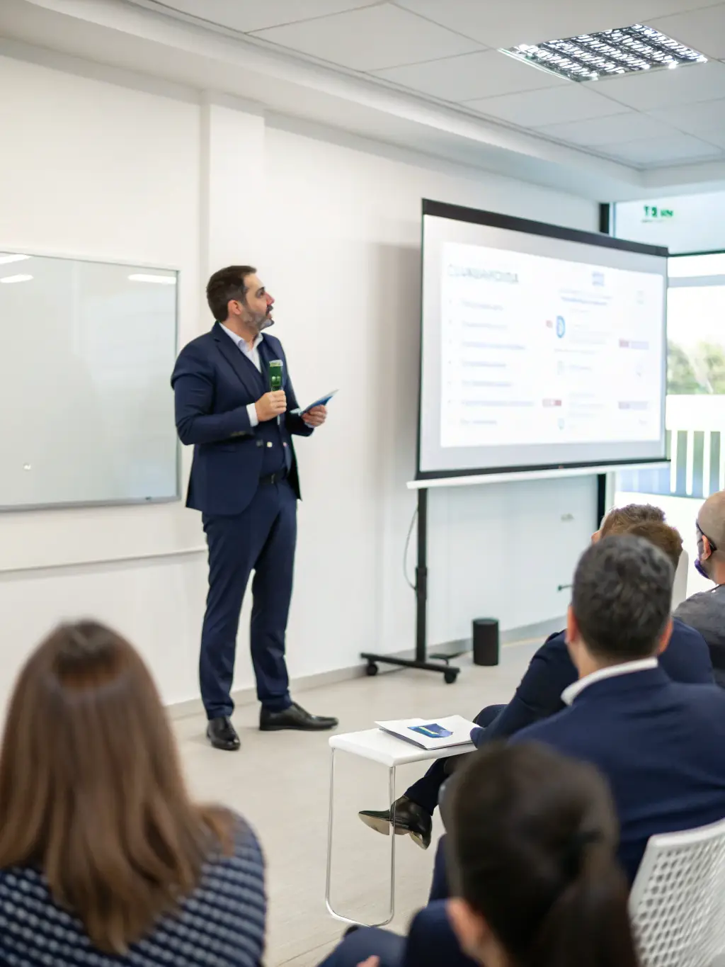 A photograph of a keynote speaker presenting at the 2022 CIS Region Conference in Minsk, Belarus, highlighting the speaker's expertise and the audience's engagement.